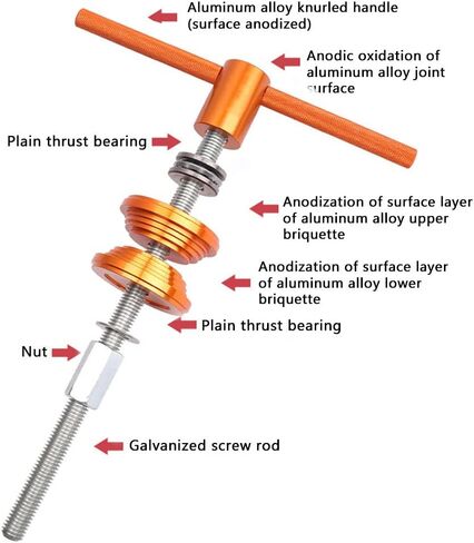 Bike Headset Cup and Bottom Bracket Press Installation Tool Bike Headset Press-in Tool Set with Wrench Bicycle Repair Accessories Bearing Installer(Orange) in Saudi Arabia