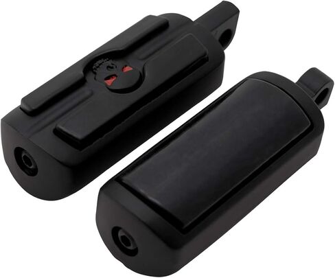 Motorcycle Skull Footpegs Pedals Footrests Motorbike Highway Foot Pegs Rests with Male Mount Adapters & Anti-Slip Rubber for Harley Davidson Dyna Touring Softail Dyna Suzuki Yamaha Triumph Black in Kuwait