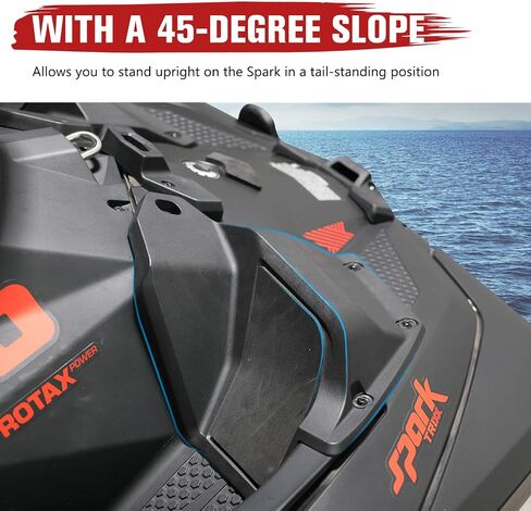 Spark Step Wedges Foot Rest Kit, A & UTV PRO Footboards Pedal With 45 Degree Slope Footrest for Sea-Doo Spark Accessories, Replace OEM #295100705, 2PCS in Saudi Arabia