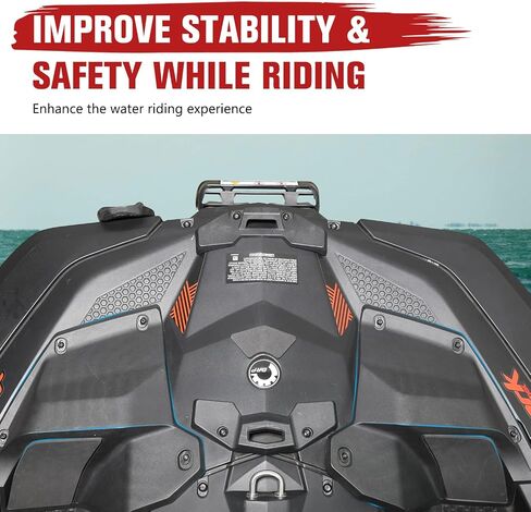 Spark Step Wedges Foot Rest Kit, A & UTV PRO Footboards Pedal With 45 Degree Slope Footrest for Sea-Doo Spark Accessories, Replace OEM #295100705, 2PCS in Saudi Arabia