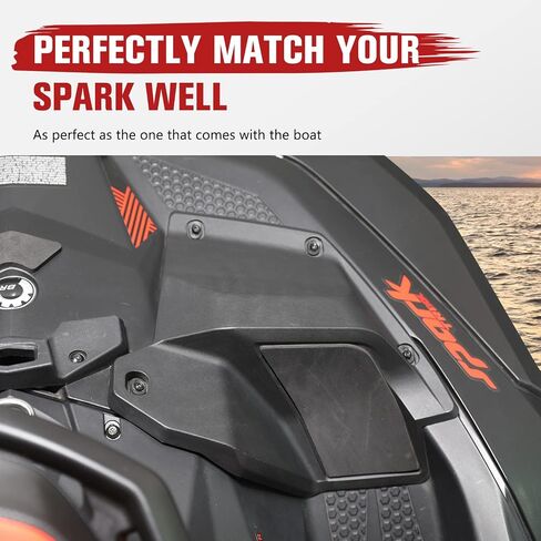 Spark Step Wedges Foot Rest Kit, A & UTV PRO Footboards Pedal With 45 Degree Slope Footrest for Sea-Doo Spark Accessories, Replace OEM #295100705, 2PCS in Saudi Arabia
