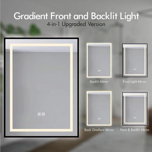 LED Bathroom Mirror – 24 x 32-inch Front and Backlit LED Mirror for Bathroom in Saudi Arabia