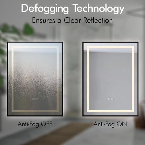 LED Bathroom Mirror – 24 x 32-inch Front and Backlit LED Mirror for Bathroom in Saudi Arabia