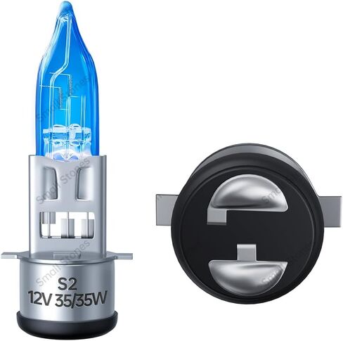 S2 12 فولت 35/35 واط لمبة زينون عالية ومنخفضة الشعاع مصباح أمامي للدراجة النارية مناسب لـ 49cc 50cc 110cc 125cc 150cc 250cc GY6 ADV ATV الدراجة، قطعتان in Kuwait