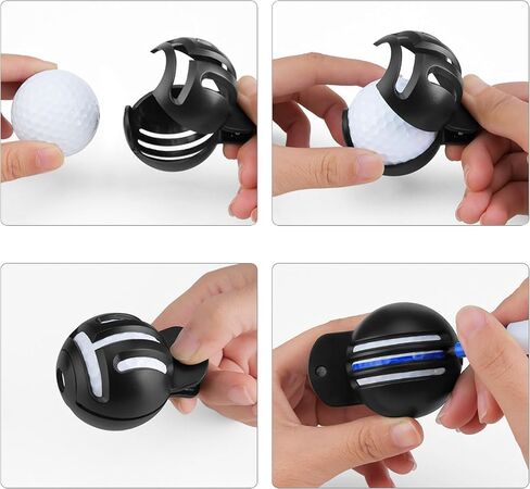 PGM Golf Ball Marker Liner Drawing Marker, Golf Ball Marker, Golf Ball Marker Stencil and 2 Color Golf Ball Markers, Golf Ball Line Marker Tool, Golf Ball Alignment Marking Tool for Golfer in Saudi Arabia