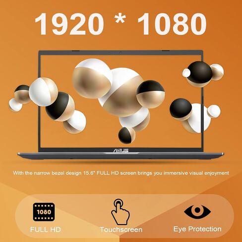 ASUS Vivobook Laptop, 15.6" FHD Touchscreen, Intel Core i5-1135G7, 20GB RAM, 1TB PCIe SSD, HDMI, Wi-Fi, Webcam, Type-C, Windows 11 Home, Grey in Saudi Arabia