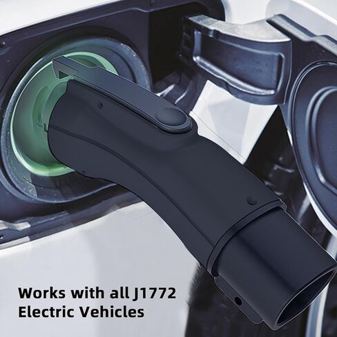 شاحن EV من المستوى 2 إلى محول Tesla J1772، بحد أقصى 48 أمبير و250 فولت تيار متردد، مع قفل مضاد للسقوط، متوافق مع شاحن Tesla Destination وموصل الهاتف المحمول in Kuwait