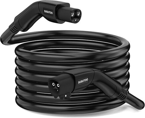 Tesla Extension Cord, 48Amp Upgraded Tesla Charger Extension Cable for Level 1&2 EV Charger and Tesla Wall Connector, Storage Bag Included (NOT Control The Door on The Tesla Charge Port) (20FT-48A) in Saudi Arabia