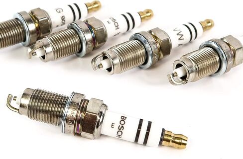 Genuine Spark Plugs, Set of 5 Volkswagen Spark Plugs for 2.5 L Engine, 101 905 601 F, Genuine Set of 5 Vehicle Part Manufactured in Germany fits to Volkswagen Models in Saudi Arabia