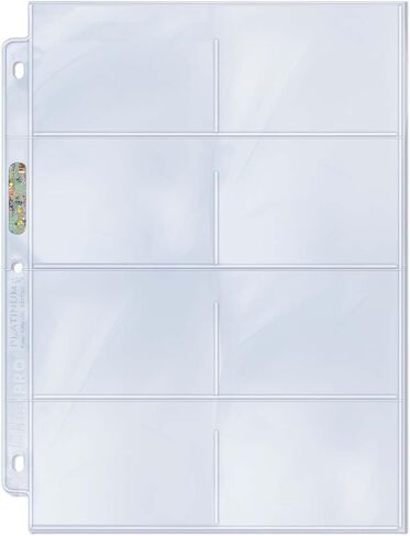 Ultra Pro 25 Coupon Album Pages Sample Pack - 5 Popular Styles Assorted Platinum Quality Binder Pages (9 8 6 4 3 Pocket Configuration) in Saudi Arabia