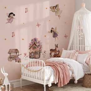 Large Boho Half Sun Wall Decals Peel and Stick, Watercolor Sun Decal Sunrise Wall Murals Stickers Arch, Sunshine Wall Stickers for Kids Room Playroom Nursery Bedroom, 35.46" x 27.58"