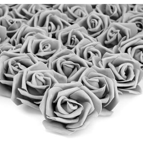 Bright Creations 100 Pack Pink and White Artificial Rose Heads, 3-Inch Stemless Flowers for Valentine's Day, Weddings, Bouquets, DIY Crafts (4 Colors) in Saudi Arabia