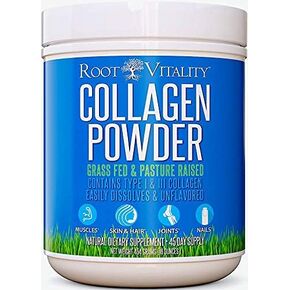 Root Vitality Collagen Capsules - Collagen Pills, 180 Count, for Skin, Hair, Nails & Joints, Collagen Supplements for Women & Men, Grass Fed, Non-GMO, Collagen Peptides Pills in Saudi Arabia
