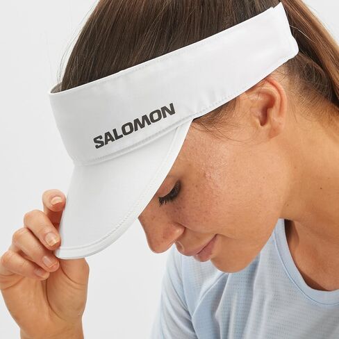 Salomon unisex adult Cross Visor-white Osfa Cap, White in Saudi Arabia