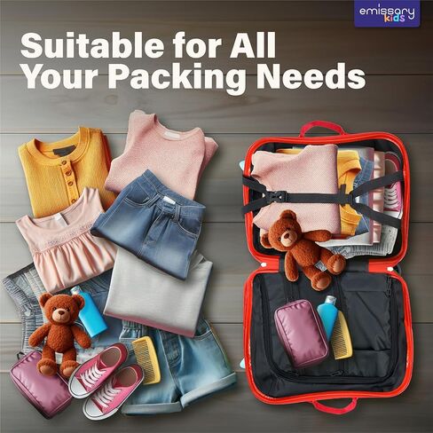 emissary Ride on Suitcase for Kids, 17" Kids Ride On Luggage for Kids, Kids Luggage With Wheels For Girls Boys, Kids Suitcases For Girls Boys,Kids Ride On Suitcase with Wheels in Kuwait