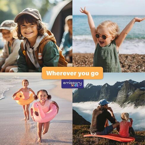 emissary Ride on Suitcase for Kids, 17" Kids Ride On Luggage for Kids, Kids Luggage With Wheels For Girls Boys, Kids Suitcases For Girls Boys,Kids Ride On Suitcase with Wheels in Kuwait