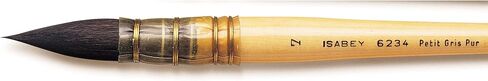 Isabey Siberian Blue Squirrel Quill Watercolor Brush, White in Kuwait