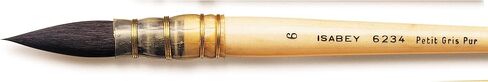 Isabey Siberian Blue Squirrel Quill Watercolor Brush, White in Kuwait