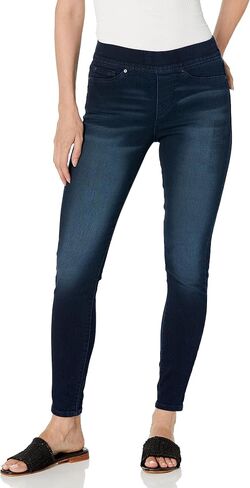Signature by Levi Strauss & Co. Gold Women's Totally Shaping Pull-On Skinny Jeans (Available in Plus Size), Black Opal, 16 Short in Saudi Arabia