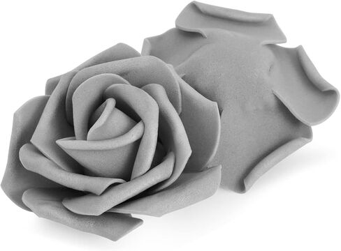 Bright Creations 100 Pack Pink and White Artificial Rose Heads, 3-Inch Stemless Flowers for Valentine's Day, Weddings, Bouquets, DIY Crafts (4 Colors) in Saudi Arabia