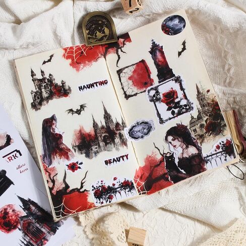 ملصقات سجل القصاصات Dwpetzo للبالغين، ملصقات جمالية عتيقة مقطوعة مسبقًا، مواد سجل القصاصات المزدوجة، كتاب الزائل للمجلات غير المرغوب فيها، لوازم سجل القصاصات in Kuwait