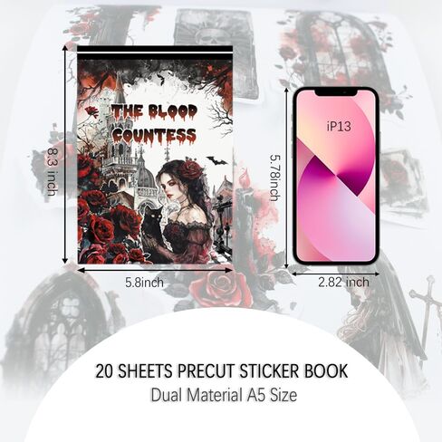 ملصقات سجل القصاصات Dwpetzo للبالغين، ملصقات جمالية عتيقة مقطوعة مسبقًا، مواد سجل القصاصات المزدوجة، كتاب الزائل للمجلات غير المرغوب فيها، لوازم سجل القصاصات in Kuwait