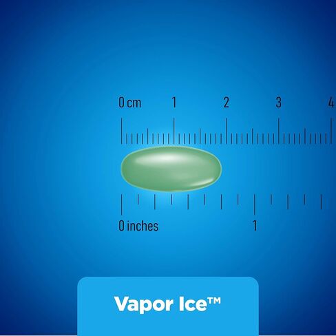 كبسولات Amazon Basic Care Vapor Ice Day and Night لتخفيف نزلات البرد والإنفلونزا الشديدة، دواء قوي للغاية، عبوة كومبو، 48 قطعة in Kuwait