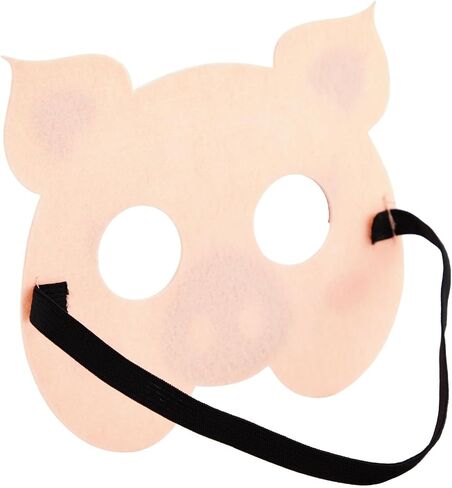 BLUE PANDA 12 Pack Felt Animal Masks for Kids, Jungle Safari Party Favors for Birthday (7x7.2 in) in Saudi Arabia