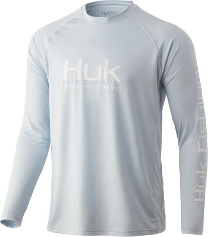 HUK Men's Standard Pursuit Camo Vented Long Sleeve 30 UPF Fishing Shirt, Mossy Oak Leeward, Medium in Saudi Arabia