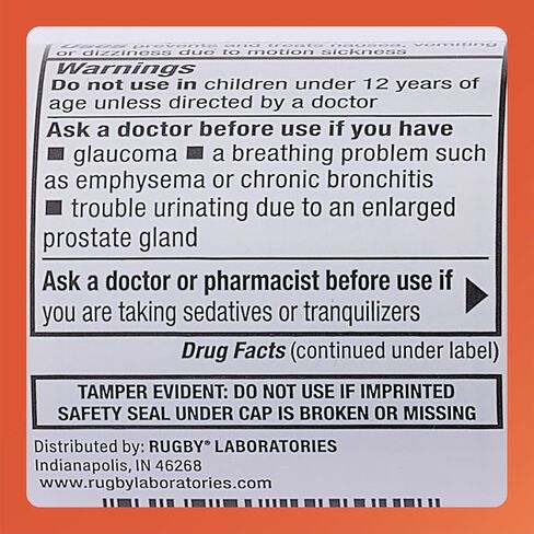Meclizine HCL 25mg Generic For Bonine Chewable Tablets, 100 Count (Pack of 3) in Saudi Arabia