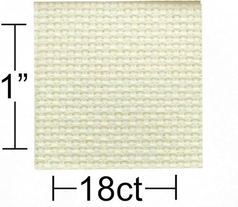 Essentials By Leisure Arts Aida Cloth, 18 Count, 15" x 18", Medium Green Cross Stitch Fabric for Embroidery, Cross Stitch, Machine Embroidery and Needlepoint in Saudi Arabia