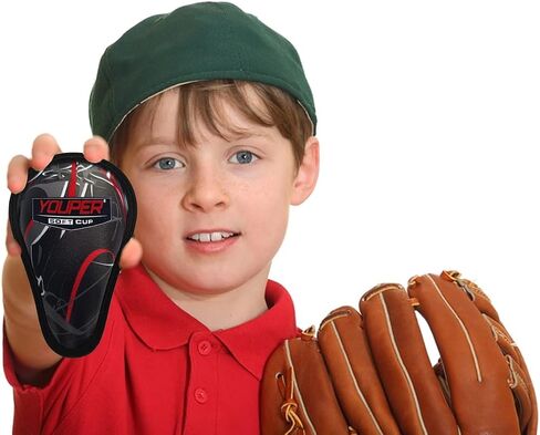 Youper Boys Youth Soft Foam Protective Athletic Cup (Ages 4-6), Kid Sports Cup for Baseball, Football, Lacrosse, Hockey, MMA (Volt, X-Small) in Kuwait