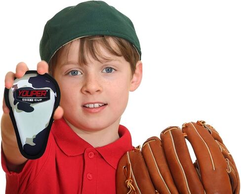 Youper Boys Youth Soft Foam Protective Athletic Cup (Ages 4-6), Kid Sports Cup for Baseball, Football, Lacrosse, Hockey, MMA (Volt, X-Small) in Kuwait