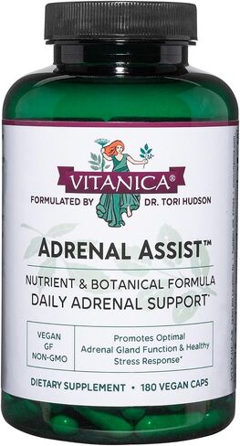 Vitanica Adrenal Assist, Adrenal Support, Vegan, 180 Count in Saudi Arabia