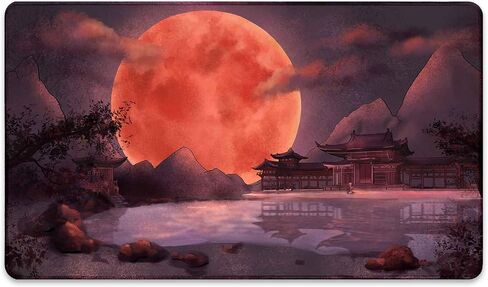 Paramint Blood Moon Torii Gate - MTG Playmat - Compatible with Magic The Gathering Playmat - Play MTG, YuGiOh, TCG - Original Play Mat Art Designs & Accessories in Kuwait