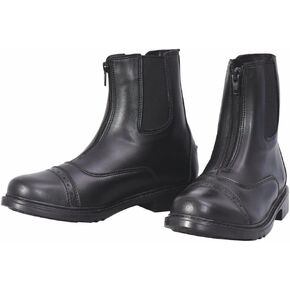 TuffRider Women's Starter Front Zip Paddock Boots, Black, 9 Wide in Saudi Arabia