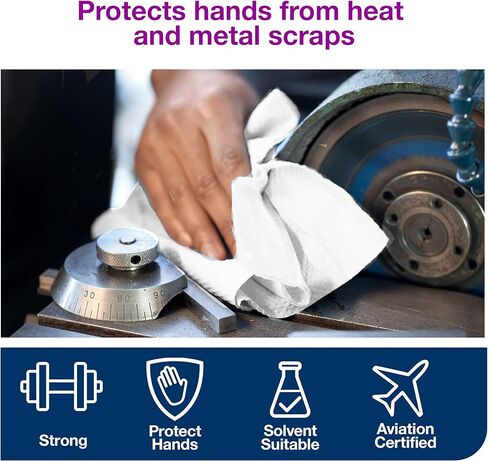 قطعة قماش للتنظيف شديدة التحمل من تورك، بيضاء W1، تغذية مركزية، 1 × 160 قدم، 570137 in Kuwait