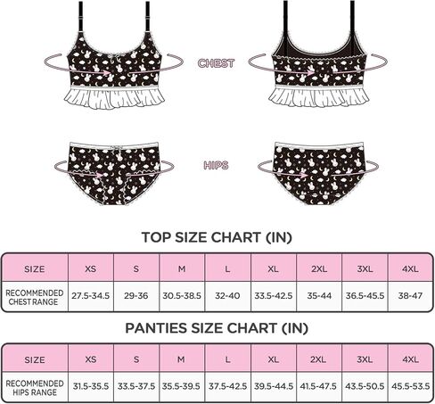 Littleforbig Lacy Trim Women Nightwear Strap Sleepwear Cami Top Shorts Lingerie Bralette Loungewear Set - Snuggle Bunny in Kuwait