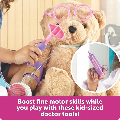 Learning Resources Pretend & Play Doctor Set Blue - 19 Pieces, Ages 3+ Doctor Kit for Kids, Toddler Doctor Kit, Toy Medical Kit, Toddler Social Emotional Learning Toys in Saudi Arabia
