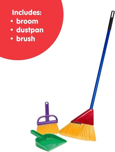 Schylling Junior Helper Push Broom, Red/Blue in Saudi Arabia