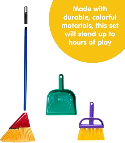 Schylling Junior Helper Push Broom, Red/Blue in Saudi Arabia