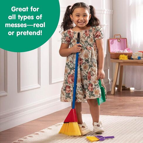 Schylling Junior Helper Push Broom, Red/Blue in Saudi Arabia