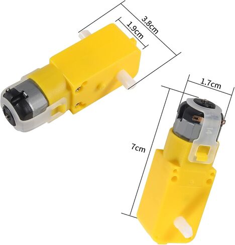 4 قطع محرك تروس معدني TT DC 3V-6V نسبة محرك تروس 1:90 جميع المعادن مخفض السرعة صندوق تروس المحرك محرك محور واحد للروبوت السيارة الذكية DIY RC ألعاب محرك كهربائي علبة التروس الأزرق in Saudi Arabia