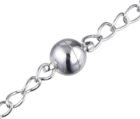 10 Pieces Jewellery Magnetic Clasps. Round Magnetic Clasps for Bracelets and Necklaces, 8 mm in Saudi Arabia