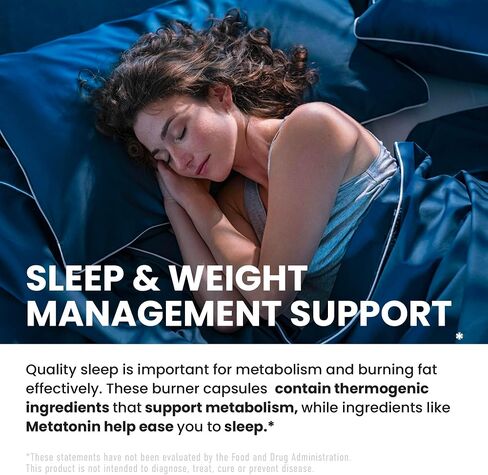 Night Time Fat Burner | Shred Fat While You Sleep | Hunger Suppressant, Carb Blocker & Weight Loss Support Supplements | Burn Belly Fat, Support Metabolism & Fall Asleep Fast | 60 Nighttime Pills in Saudi Arabia