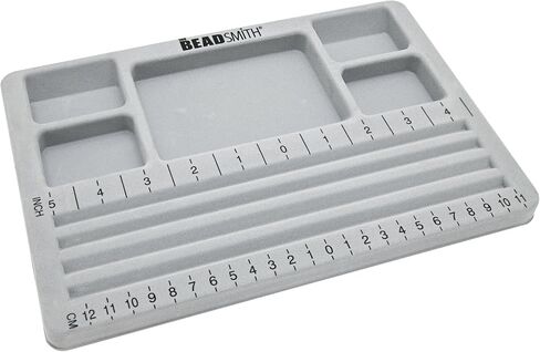 The BeadSmith Travel Bead Design in Beading Board and Gray Flock with Lid, 7.75 by 11.25-Inch in Saudi Arabia