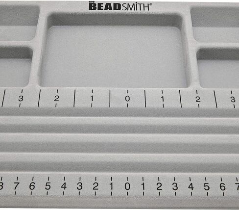 The BeadSmith Travel Bead Design in Beading Board and Gray Flock with Lid, 7.75 by 11.25-Inch in Saudi Arabia