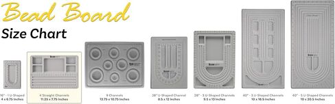 The BeadSmith Travel Bead Design in Beading Board and Gray Flock with Lid, 7.75 by 11.25-Inch in Saudi Arabia