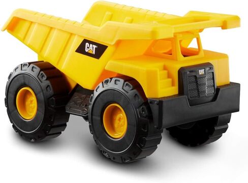 مجموعة الرمل للجرافة ذات العجلات من CatToysOfficial مع محمل للقطط مقاس 10 بوصة، وقبعة صلبة للقطط وأدوات رمل باللون الأصفر in Kuwait