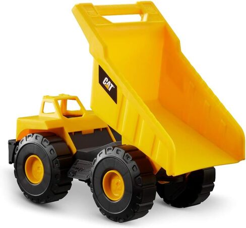 مجموعة الرمل للجرافة ذات العجلات من CatToysOfficial مع محمل للقطط مقاس 10 بوصة، وقبعة صلبة للقطط وأدوات رمل باللون الأصفر in Kuwait